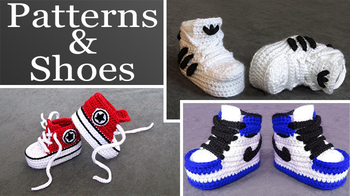 crochet baby converse shoes